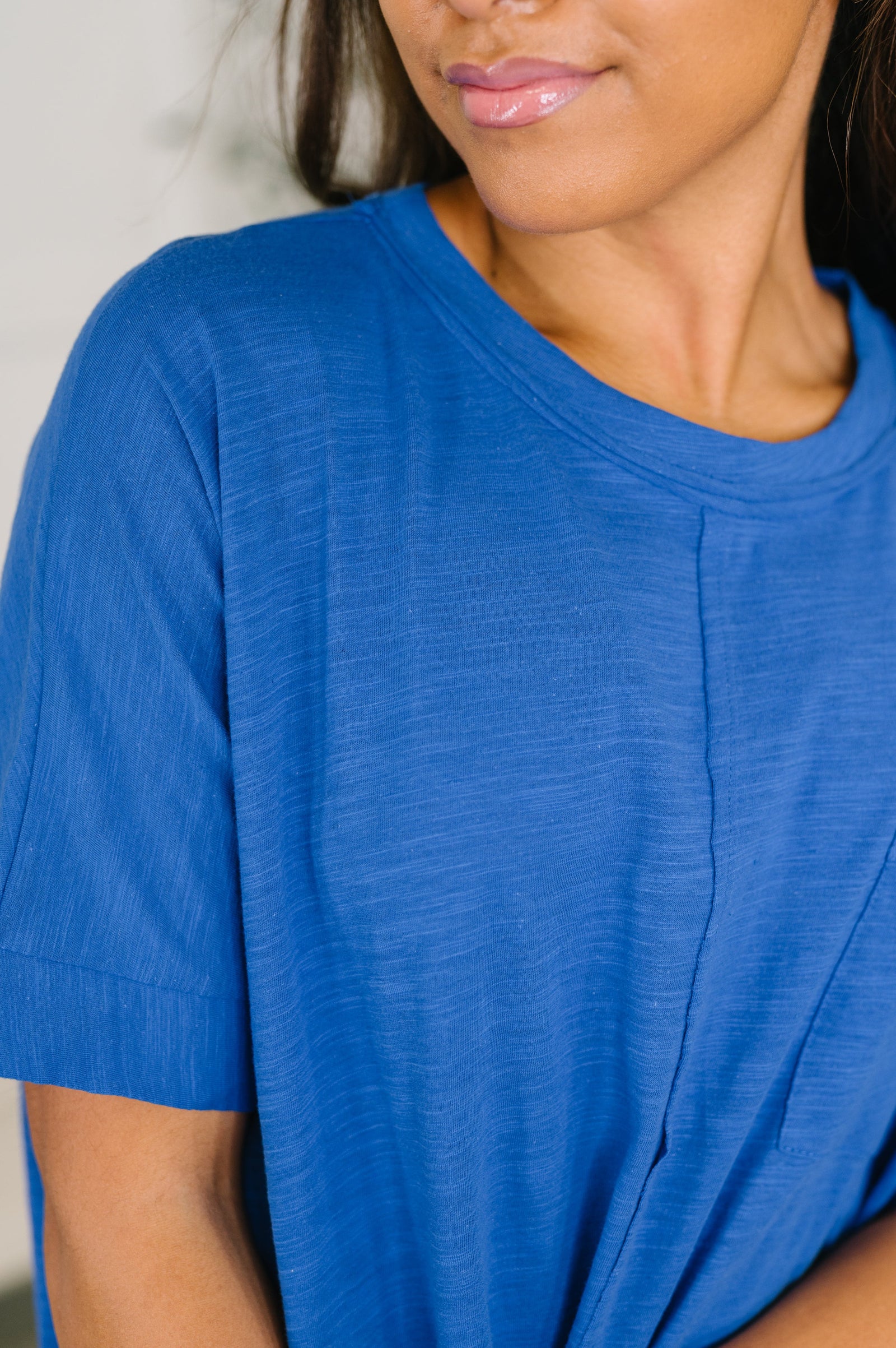 The Layback Relaxed Basic Tee in Royal Blue