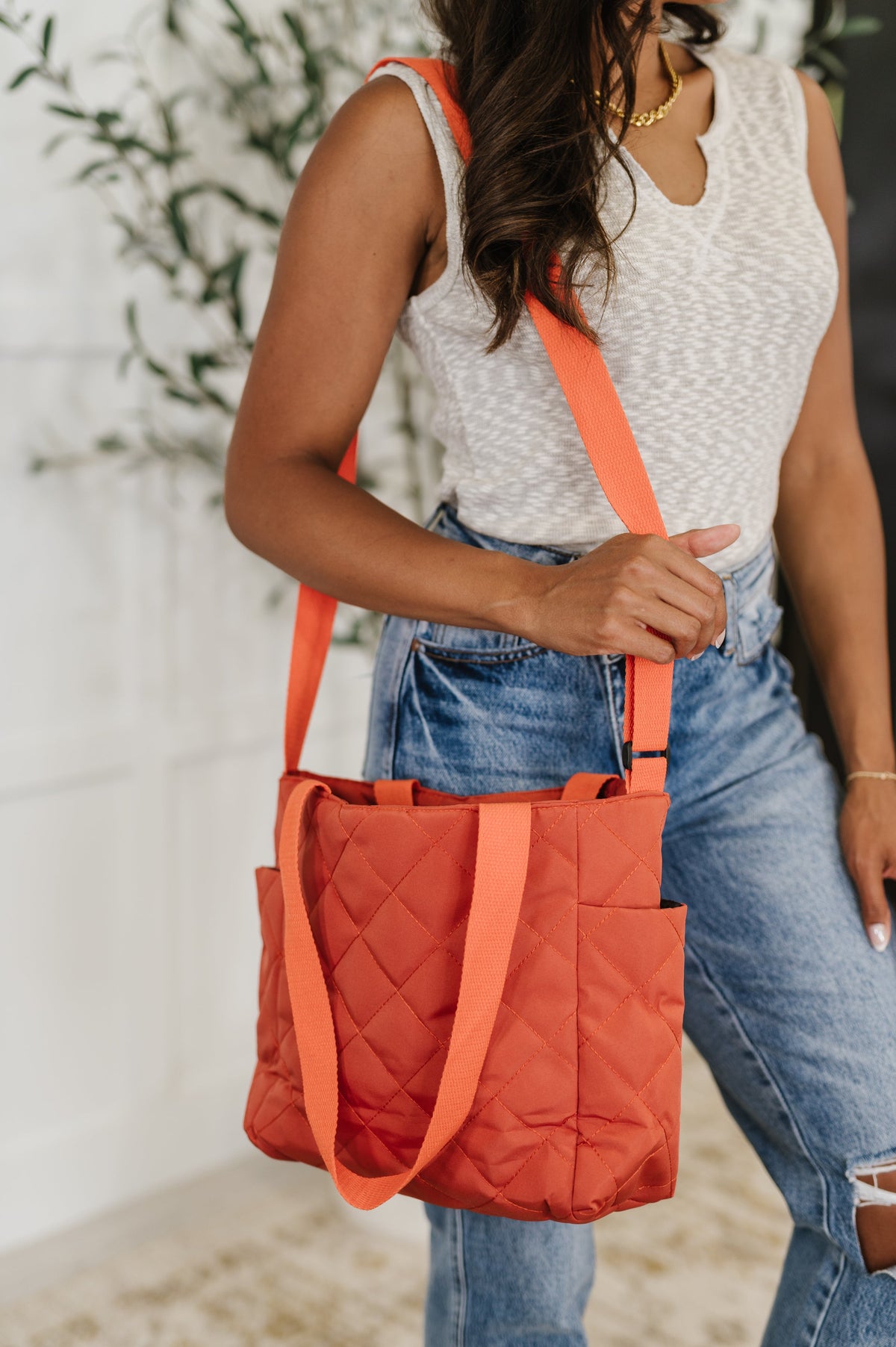 There She Goes Bag in Tomato