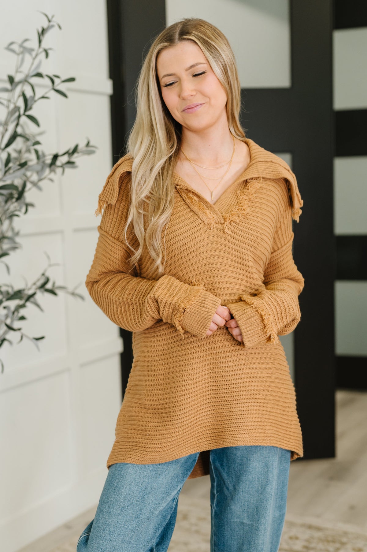 Travel Far &amp; Wide Sweater in Taupe