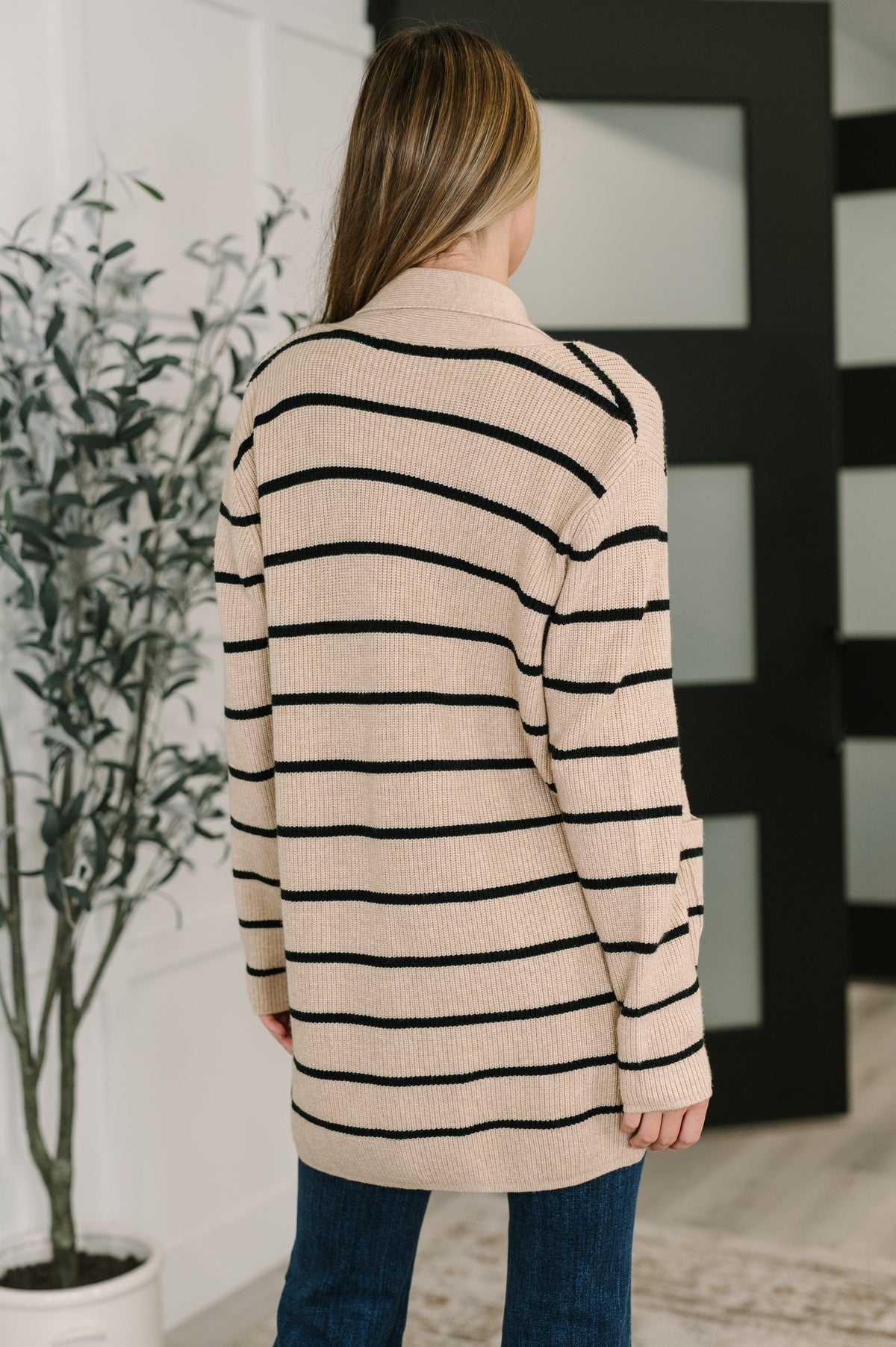 Under Wraps Striped Cardigan