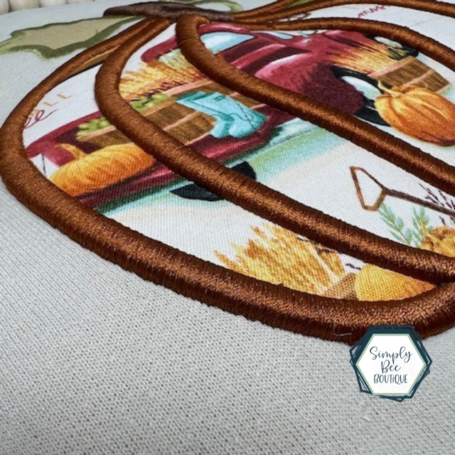 3d Pumpkin Appliquéd Embroidered Sweatshirt