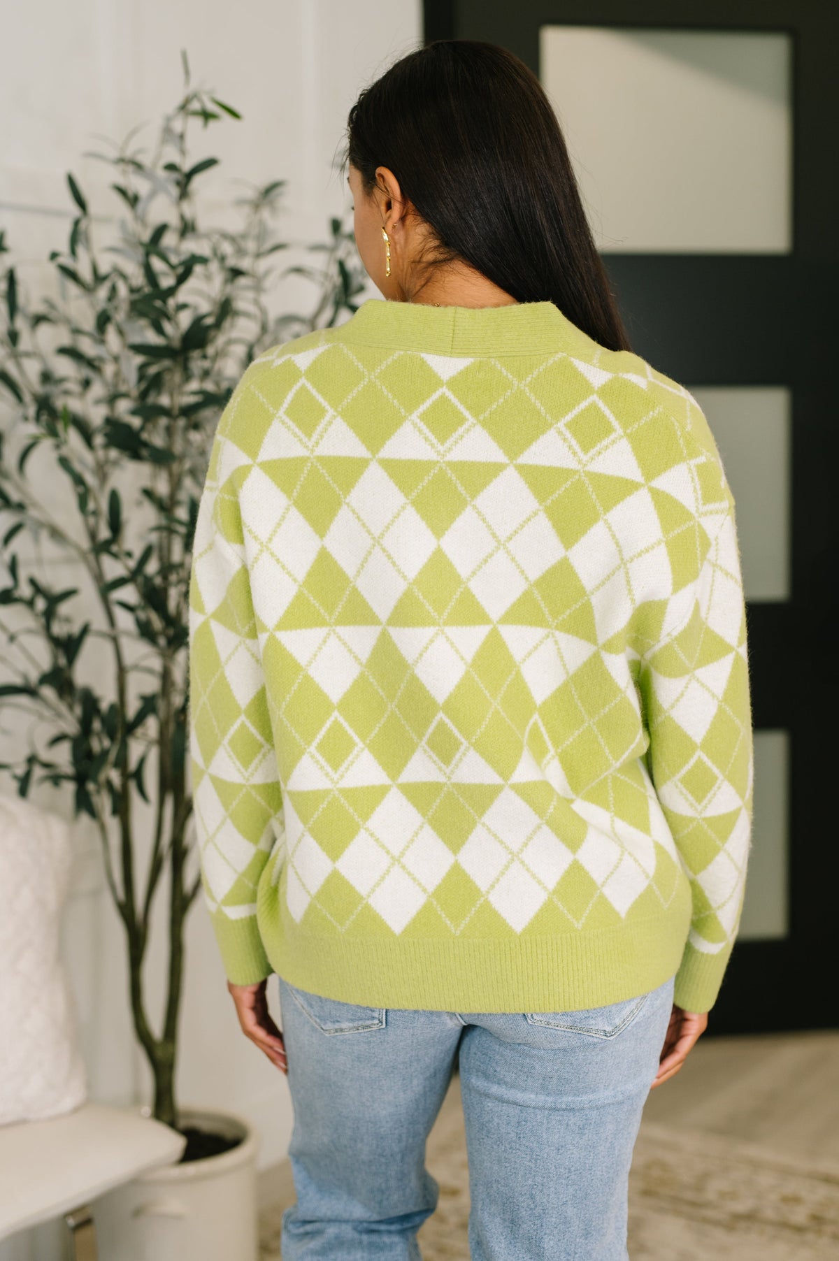 Up, Up and Away Argyle Cardigan