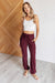 Runner's High Drawstring Joggers in Red Merlot