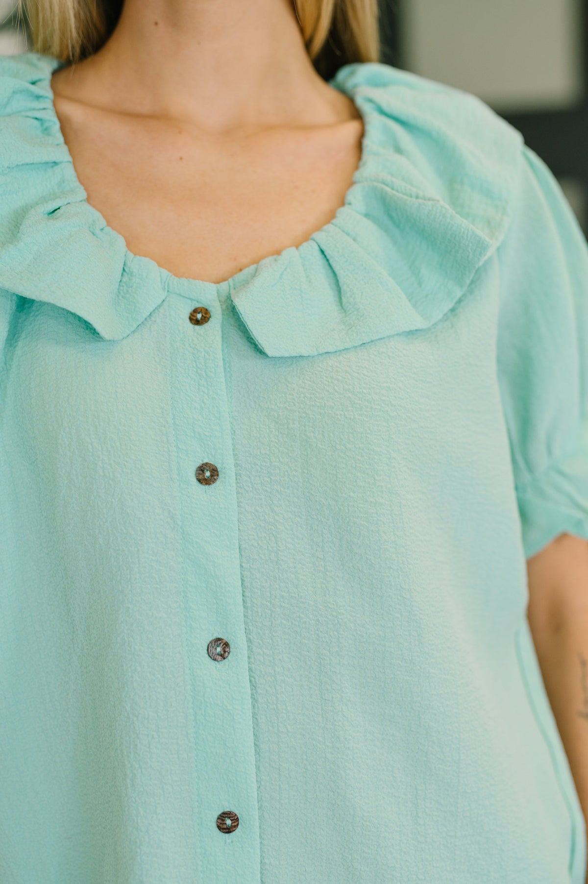 Wherever the Wind Blows Balloon Sleeve Blouse