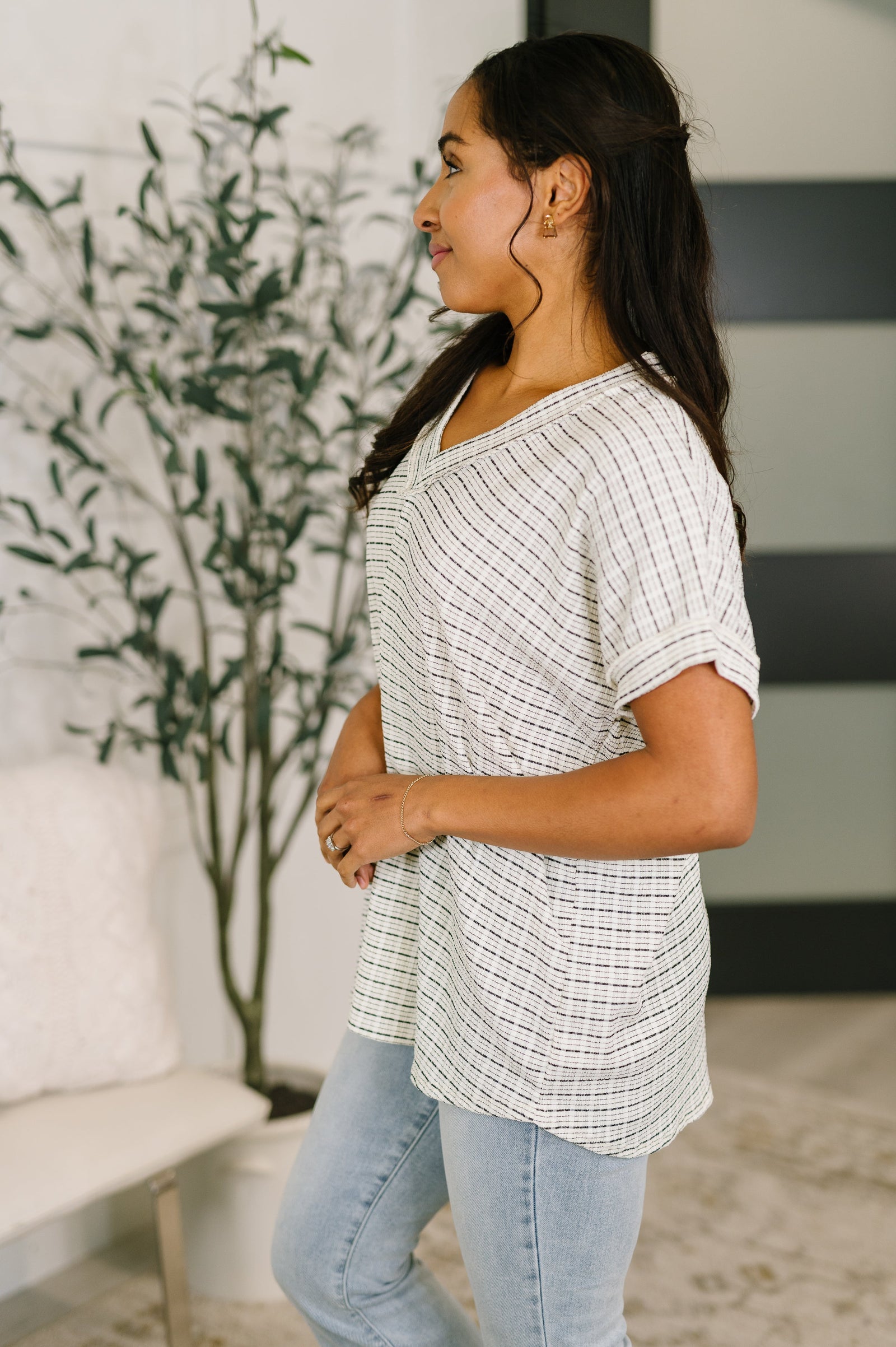 You Just Get It V-Neck Top
