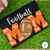 Football Mom with Ball Embroidered Applique Tee