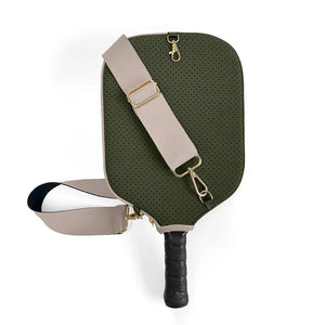 Pickleball Paddle Cover with Strap in Solid Colors