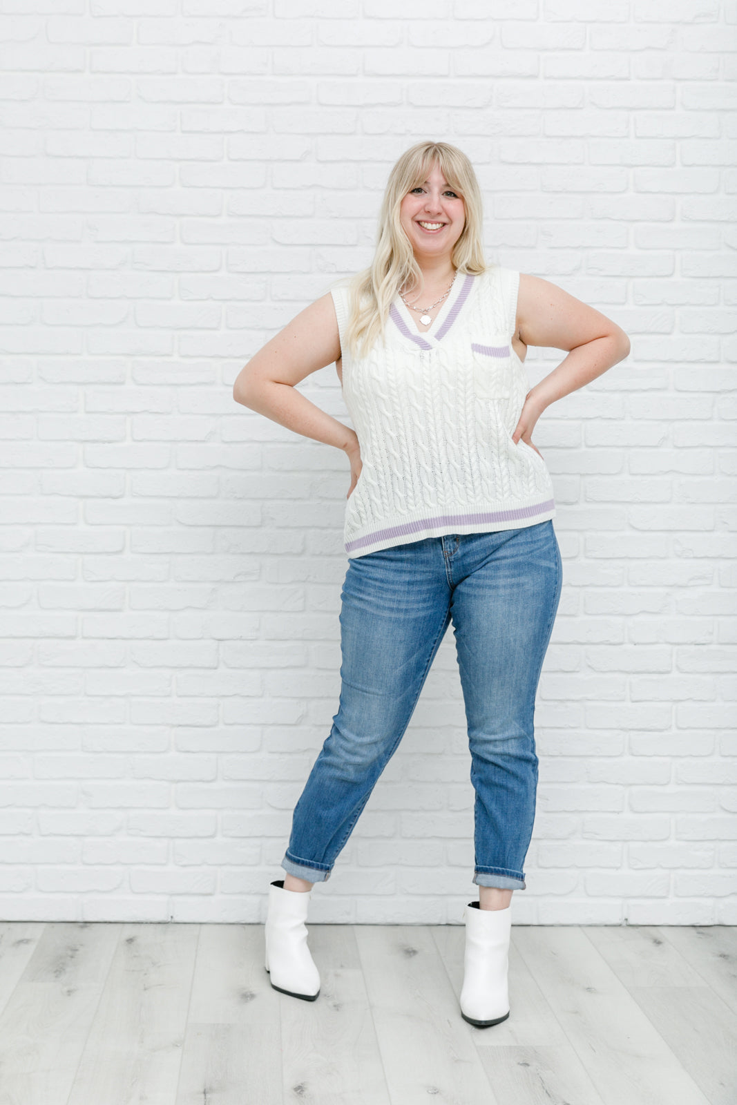 Power Girl Sweater Vest Womens 