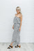 Modern Stripes Sleeveless Jumpsuit Womens 