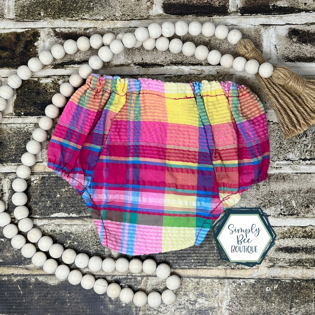 Popsicle Plaid Seersucker Bloomers