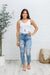 Florence High Waist Destroyed Boyfriend Jeans Womens 