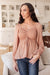 Always Lovely Top In Mauve Womens 