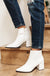 Amari Ankle Boots in White Womens 