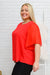 Best Of My Love Short Sleeve Blouse In Red Womens 