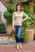 Can You Believe It Basic Long Sleeve Top In Sand Womens 