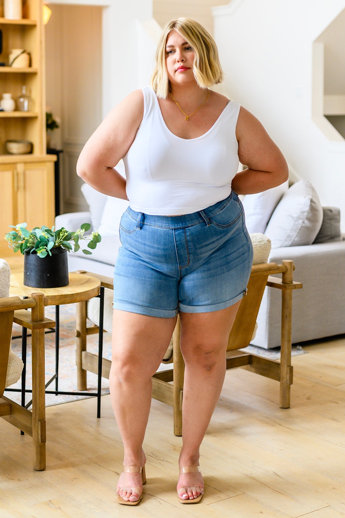 Carefree Seamless Reversible Tank in White - Simply Bee Boutique