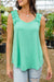 Cherry Girl Tank in Green Womens 