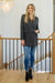 Chic Upon Arrival Button Down Blazer Jacket In Black Womens 