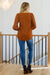 Enjoy This Moment V Neck Blouse In Toffee Womens 