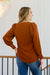 Enjoy This Moment V Neck Blouse In Toffee Womens 