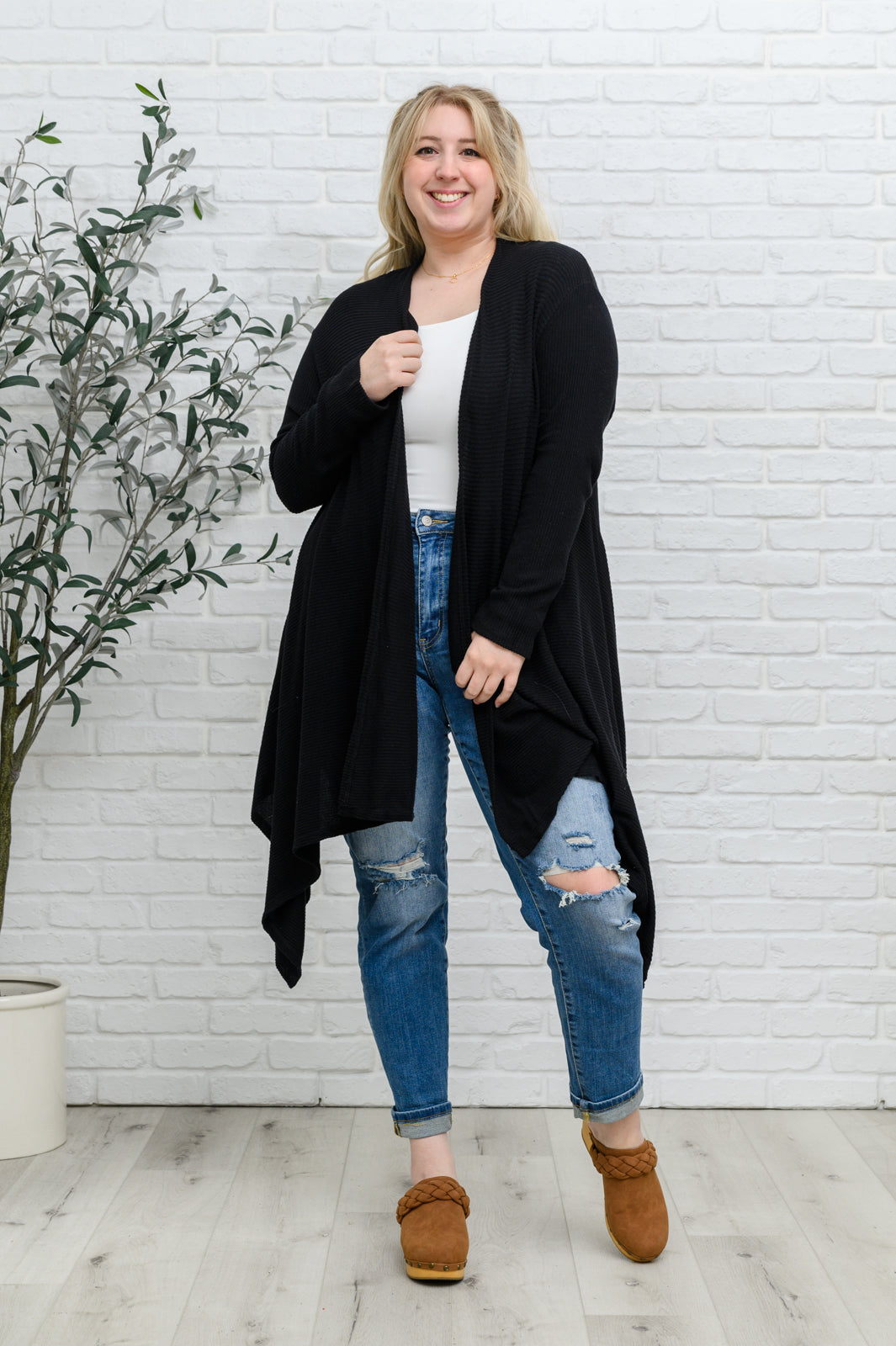 Ever Soft Cascade Cardigan With Pockets In Black Womens 