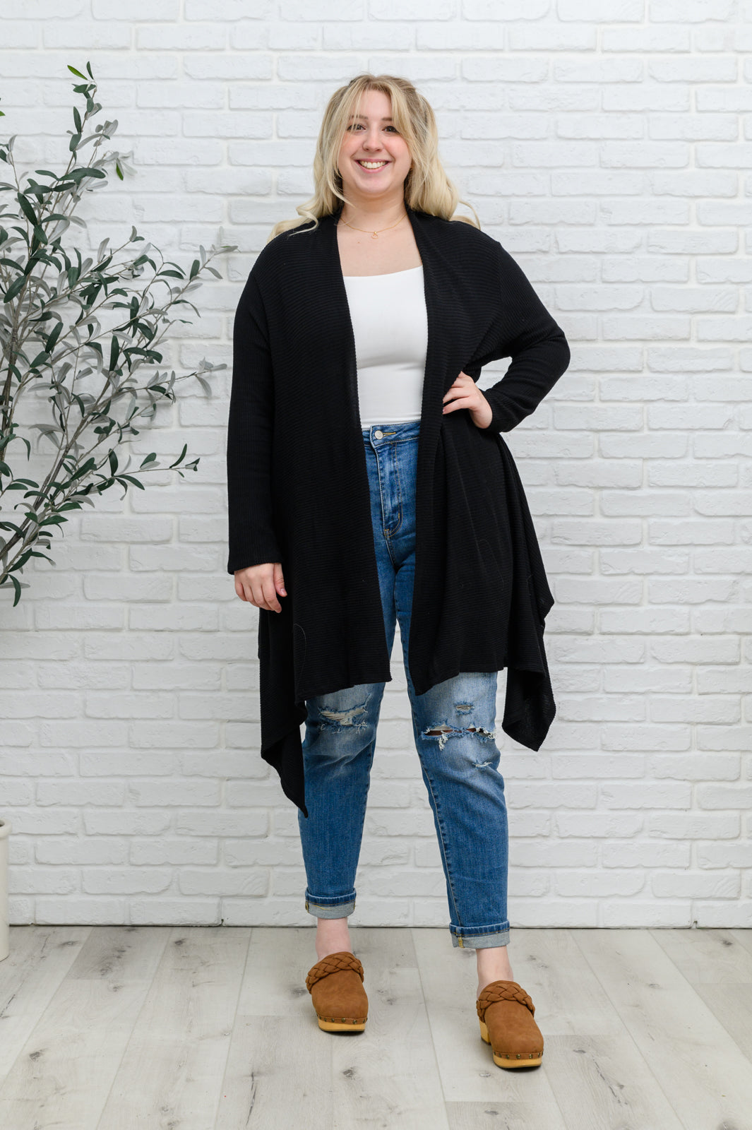 Ever Soft Cascade Cardigan With Pockets In Black Womens 