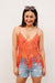 Festival Fringe Tank in Orange Womens 