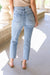 Florence High Waist Destroyed Boyfriend Jeans Womens 