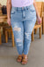 Florence High Waist Destroyed Boyfriend Jeans Womens 