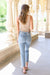 Florence High Waist Destroyed Boyfriend Jeans Womens 