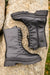 Fresh Feels Combat Boots In Black Womens 