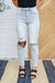 Good Karma Light Wash Distressed Jeans Womens 