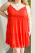 Got The Glow Dress In Red Womens 