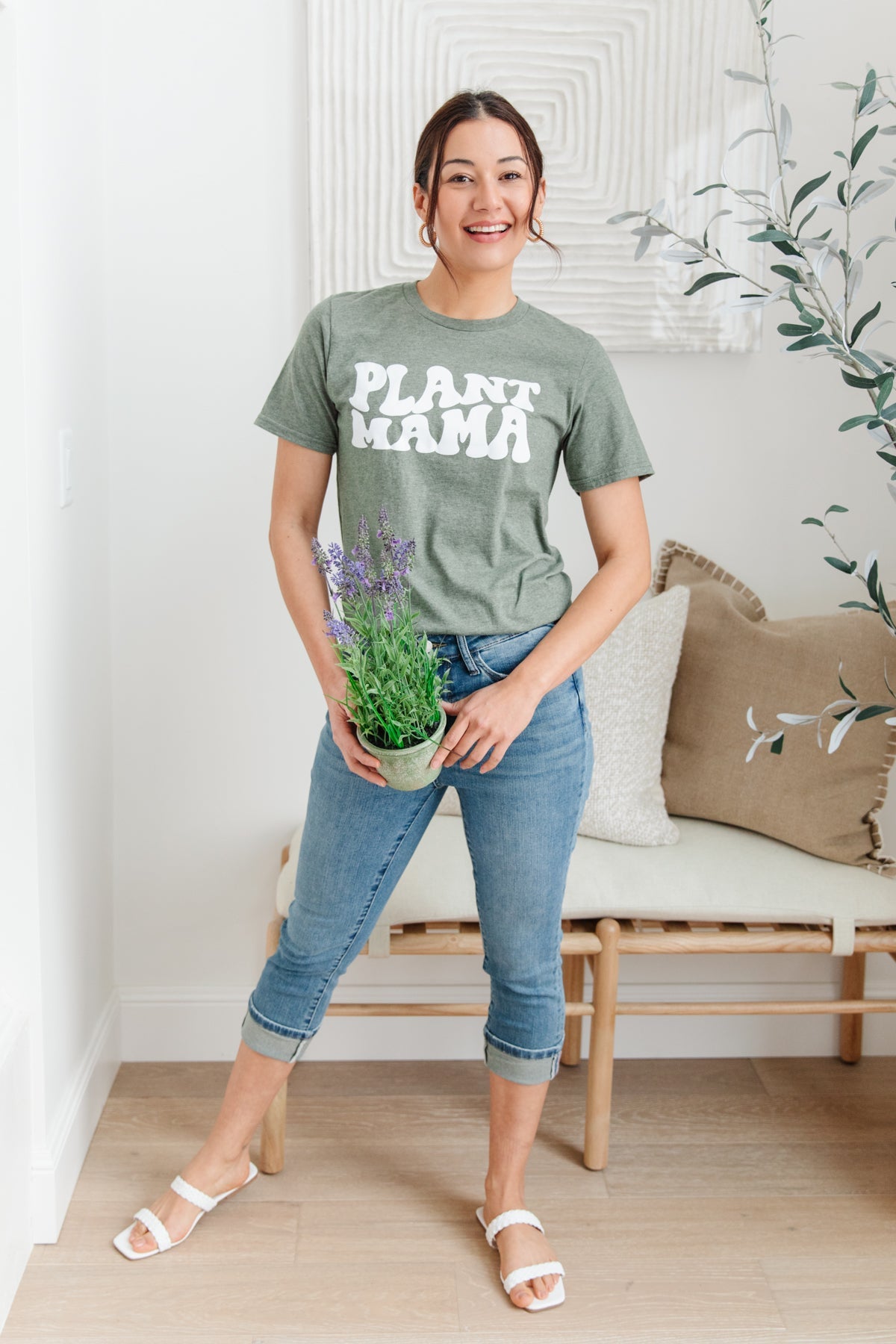 Green Thumb Graphic Tee Womens 