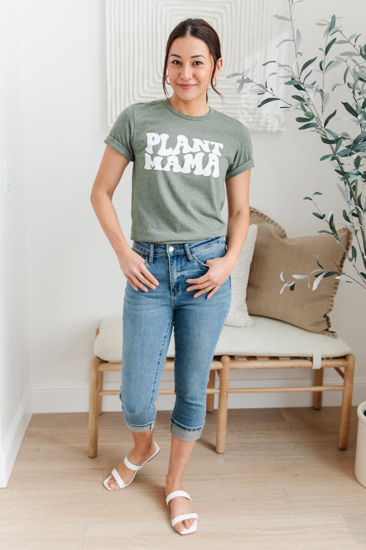 Green Thumb Graphic Tee Womens 