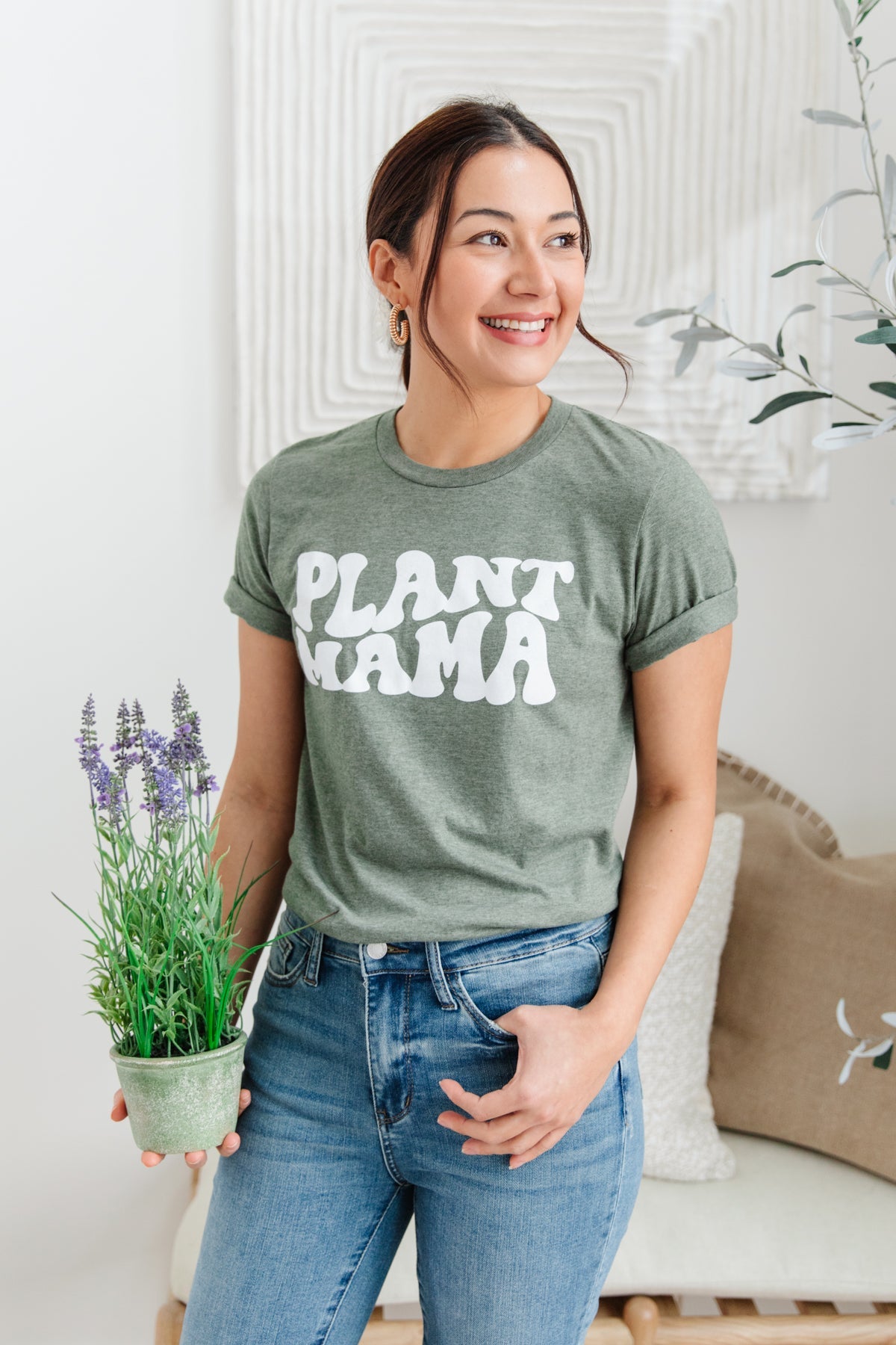 Green Thumb Graphic Tee Womens 