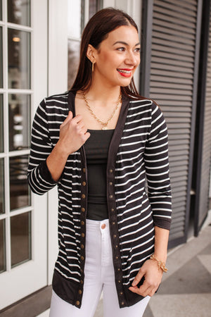 Have You Heard Cardigan in Black Womens 