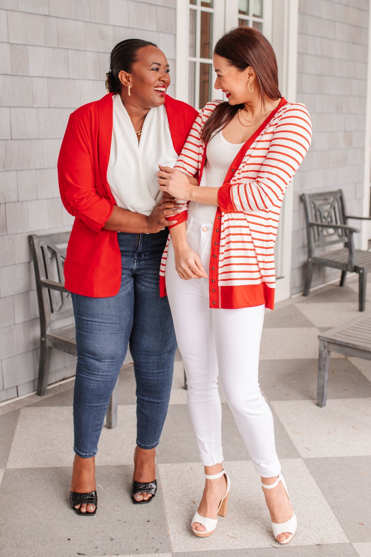 Have You Heard Cardigan in Red Womens 