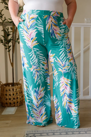 Hawaiiana Floral Print Pants