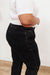 High Waist Mom Fit Jeans In Black Womens 