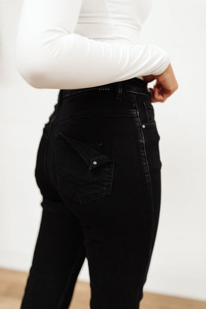 High Waist Mom Fit Jeans In Black Womens 