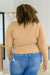 Hold Me Tight Ribbed Long Sleeve Top In Tan Womens 