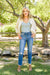 Howdy Embroidery Boyfriend Jeans Womens 