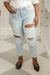 Super Light Destroyed Boyfriend Jeans Womens 