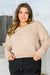 Irish Coffee Knitted Crop V Neck Sweater Womens 