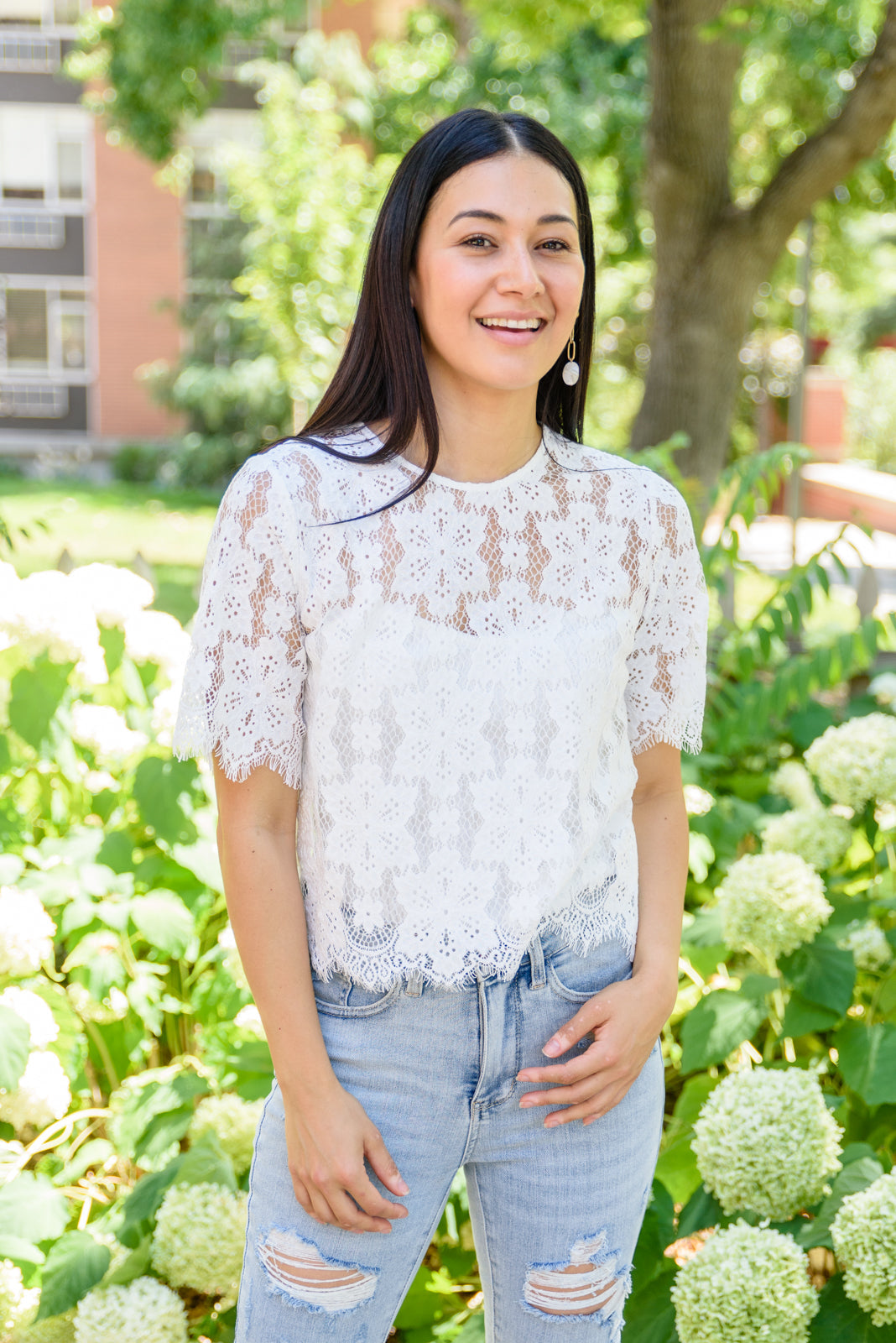 Lace of My Heart Top Womens 