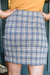 Late To Class Plaid Mini Skort Womens 