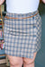 Late To Class Plaid Mini Skort Womens 