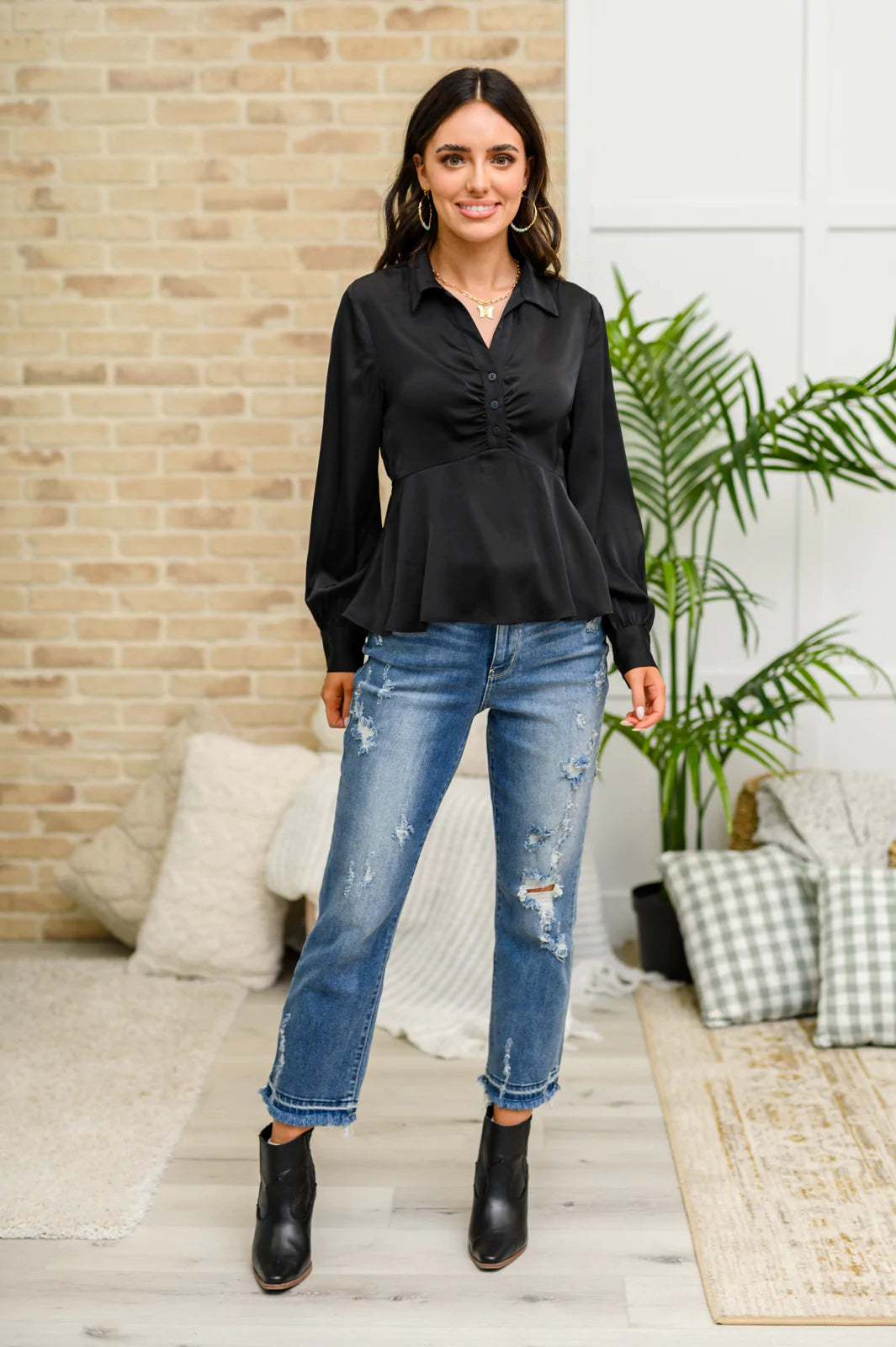 Little Love Songs Blouse Womens 