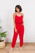 Livin' The Dream Jumpsuit in Red Womens 